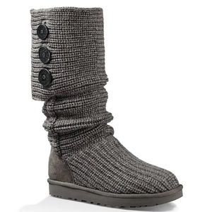 UGG Classic Cardy Button Detailed Knit Boots
